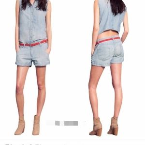 Rag & Bone denim romper "The Dumont"